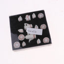 15 Pieces 1/12 Dollhouse Miniature Porcelain China Tea Sets Flowers Print