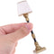 1/12 Dollhouse Miniature Furniture White Lampshade Floor Lamp Light Model