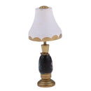 1/12 Dollhouse Miniature Furniture White Lampshade Table Lamp Light Model