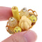 1/12 Dollhouse Miniature Home Item Perfume Bottles With Tray Yellow