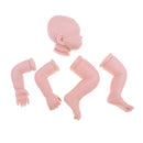 20inch Unpainted Reborn Kits Sleeping Baby Doll with Soft Silicone Head 3/4 Arms Full Legs Kids Gift Adult Collections