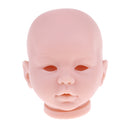 22inch Unpainted Reborn Kits Awake Baby Doll with Soft Silicone Head 3/4 Arms Full Legs Kids Gift Adult Collections