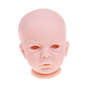 20inch Unpainted Reborn Kits Awake Baby Doll with Soft Silicone Head 3/4 Arms Full Legs Kids Gift Adult Collections
