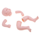 20inch Unpainted Reborn Kits Awake Baby Doll with Soft Silicone Head 3/4 Arms Full Legs Kids Gift Adult Collections