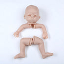 22inch Unpainted Reborn Kits Awake Baby Doll with Soft Silicone Head 3/4 Arms Full Legs Kids Gift Adult Collections
