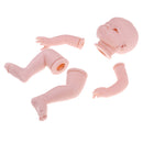 22inch Unpainted Reborn Kits Awake Baby Doll with Soft Silicone Head 3/4 Arms Full Legs Kids Gift Adult Collections