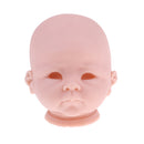 22inch Unpainted Reborn Kits Awake Baby Doll with Soft Silicone Head 3/4 Arms Full Legs Kids Gift Adult Collections