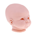22inch Unpainted Reborn Kits Awake Baby Doll with Soft Silicone Head 3/4 Arms Full Legs Kids Gift Adult Collections