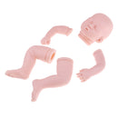 Real Touch Soft Silicone 20inch Reborn Kits Lifelike Sleep Baby Doll Blank Head Limb Mold DIY Making Accessories