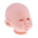 Simulation 20inch Unpainted Reborn Kits Baby Doll Vinyl Mold Head 3/4 Arms Full Legs, Open Eyes and Mouth, Children Birthday Gift
