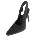 1/6 Scale Miniature Black High Heel Shoes Furniture for Dolls House Room Woman Figures Accessory Decor