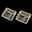 2pcs Miniature Dish Rack Tableware for 1/12 Dolls House Kitchen Life Scenes Decoration