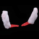 1 Pair Plush Cute Rabbit Ears Doll Hair Clip Party Accs for 1/6 Blythe Dolls White