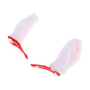 1 Pair Plush Cute Rabbit Ears Doll Hair Clip Party Accs for 1/6 Blythe Dolls White