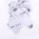 8 Pairs Oval Hollow Plastic Eyes Green Eyeball For Dolls DIY Halloween Props