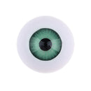 8 Pairs Oval Hollow Plastic Eyes Green Eyeball For Dolls DIY Halloween Props