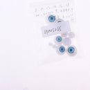 16 Pieces Plastic Half Round Eyes Blue Eyeballs For Doll Bear Toy Making