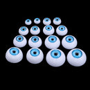 16 Pieces Plastic Half Round Eyes Blue Eyeballs For Doll Bear Toy Making