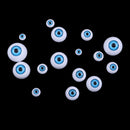 16 Pieces Plastic Half Round Eyes Blue Eyeballs For Doll Bear Toy Making
