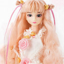 30cm Flexible 14 Joints Turnable Anime Cartoon Girl Doll Wearing Flower Lace Dress