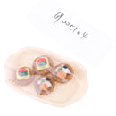 4pcs Mini Cakes for 1:12 Scale Dollhouse Accessories Miniature Kitchen Food Decor