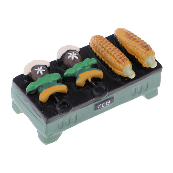 1/12 Dollhouse Barbecue Grill Mini Kitchen Accessories Dining Room Decoration