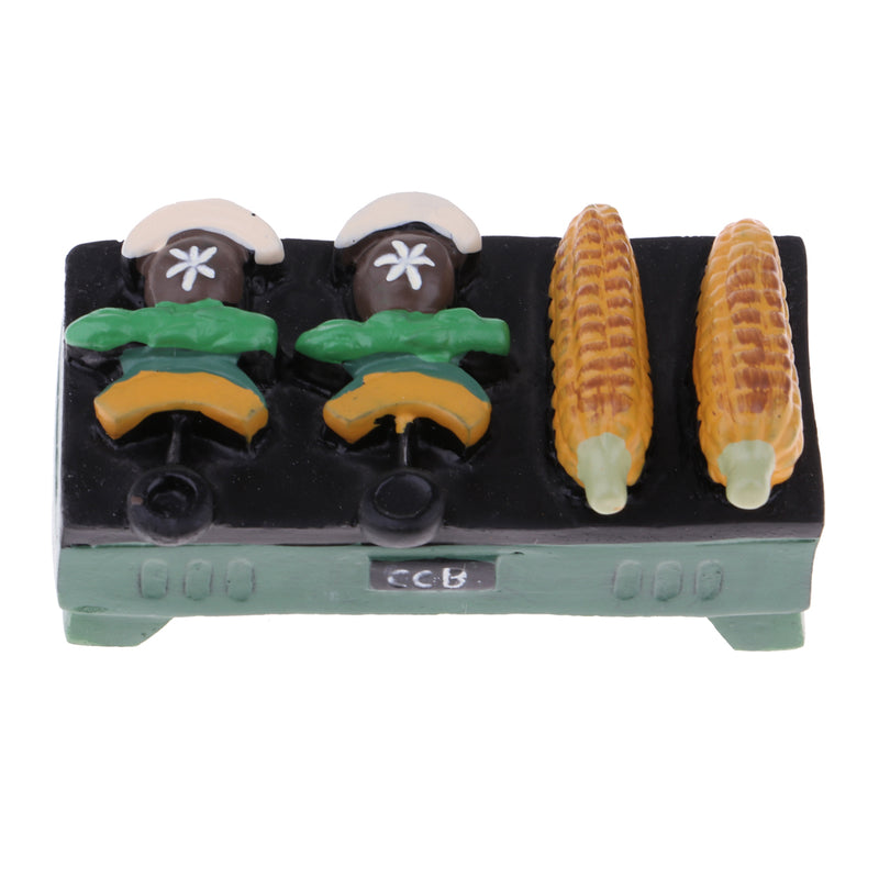 1/12 Dollhouse Barbecue Grill Mini Kitchen Accessories Dining Room Decoration