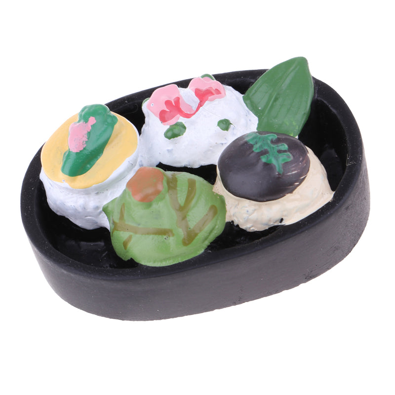 1/12 Dollhouse Miniature Resin Vivid Food Rice Roll Sushi for House Decoration