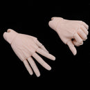 Dolls Jointed Hands for 1/3 BJD Male Doll w/Joints Connectors & Head Patch& CaCa Clean Skin Color