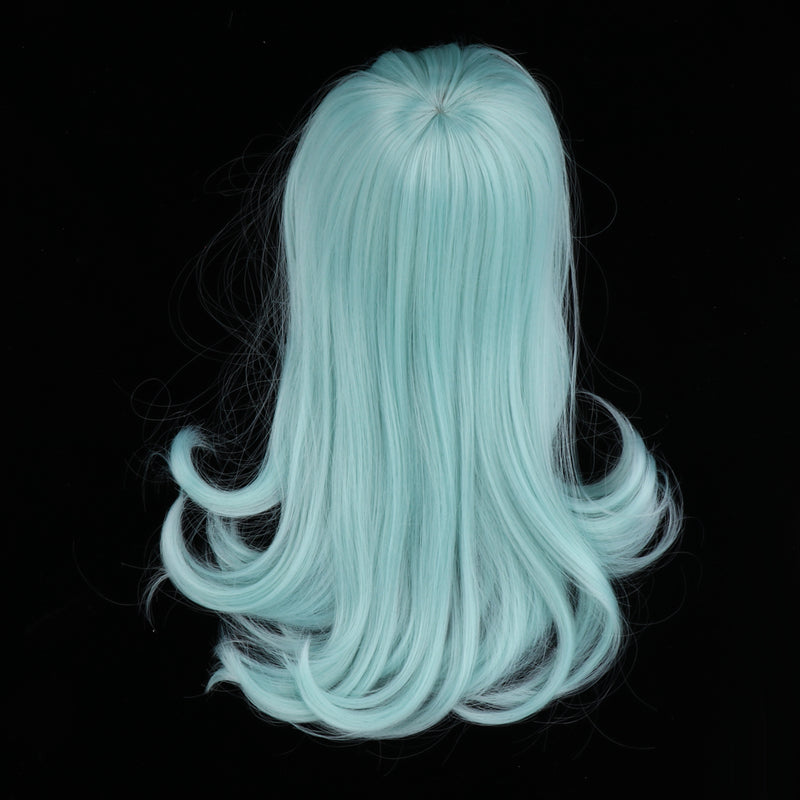 1/3 BJD Doll Mint Green Long Curly Wig DIY Accessory for 60cm Night Lolita Doll