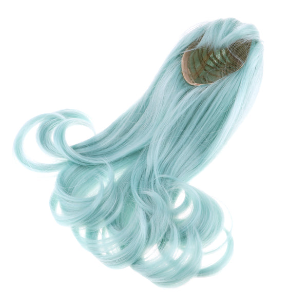 1/3 BJD Doll Mint Green Long Curly Wig DIY Accessory for 60cm Night Lolita Doll