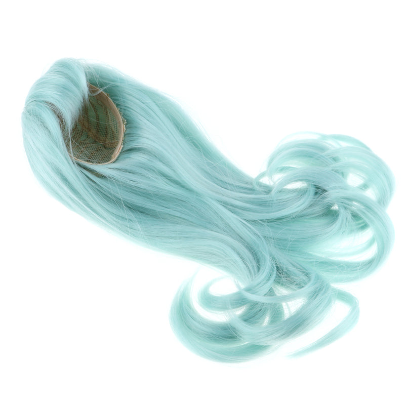 1/3 BJD Doll Mint Green Long Curly Wig DIY Accessory for 60cm Night Lolita Doll