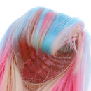 1/3 BJD Doll Pink & Blue Long Curly Wig DIY Accessory for 60cm Night Lolita Doll