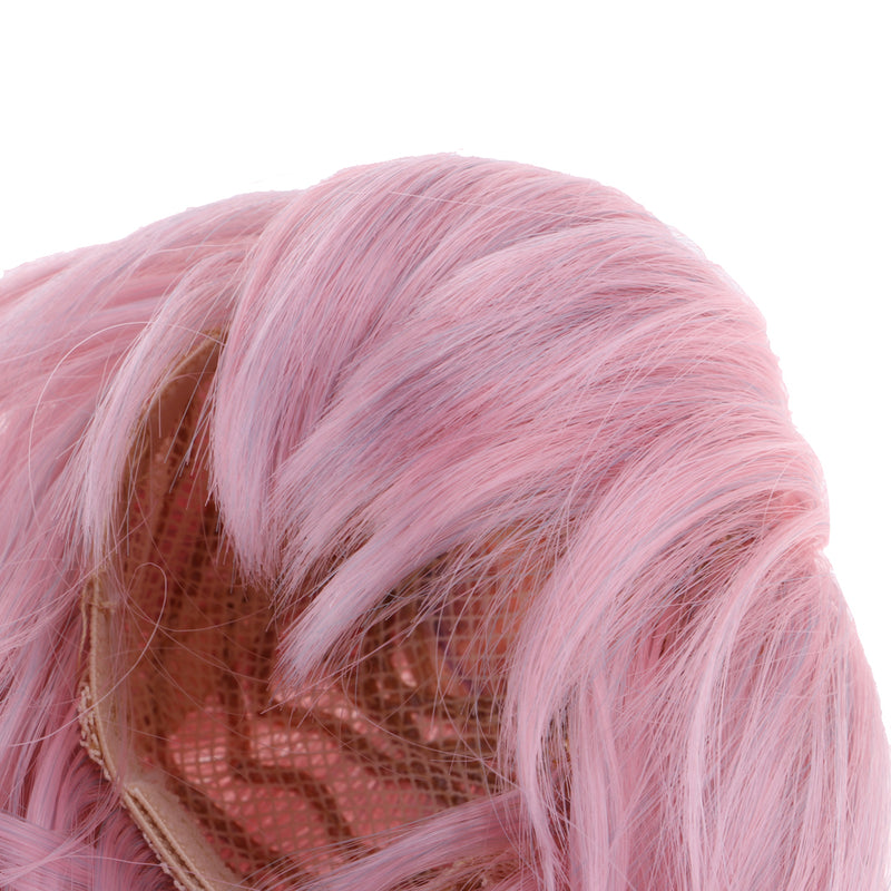 1/3 BJD Dolls Pink Hair Curly Wig For 60cm Night Lolita Doll Accessory