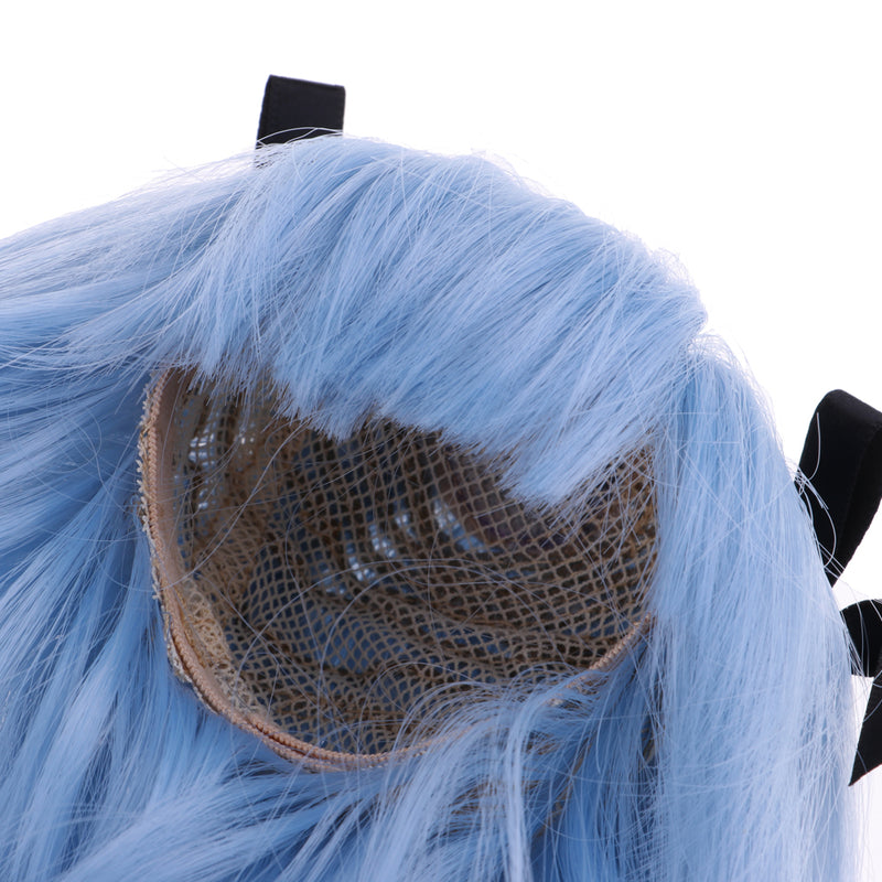 1/3 BJD Doll Blue Long Curly Wig DIY Making Accessory for 60cm Night Lolita Doll