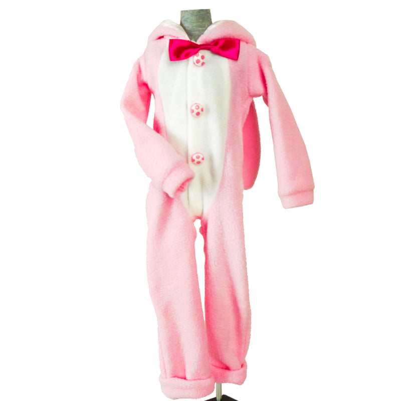 1/4 BJD MSD Plush Clothes Hoodies Jumpsuits Princess Pink For Night Lolita