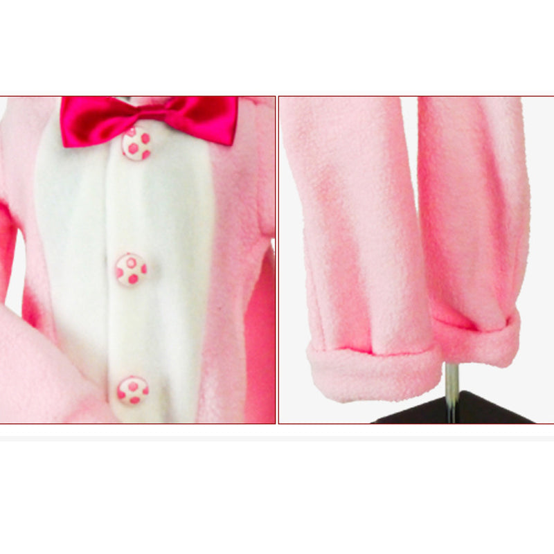 1/4 BJD MSD Plush Clothes Hoodies Jumpsuits Princess Pink For Night Lolita