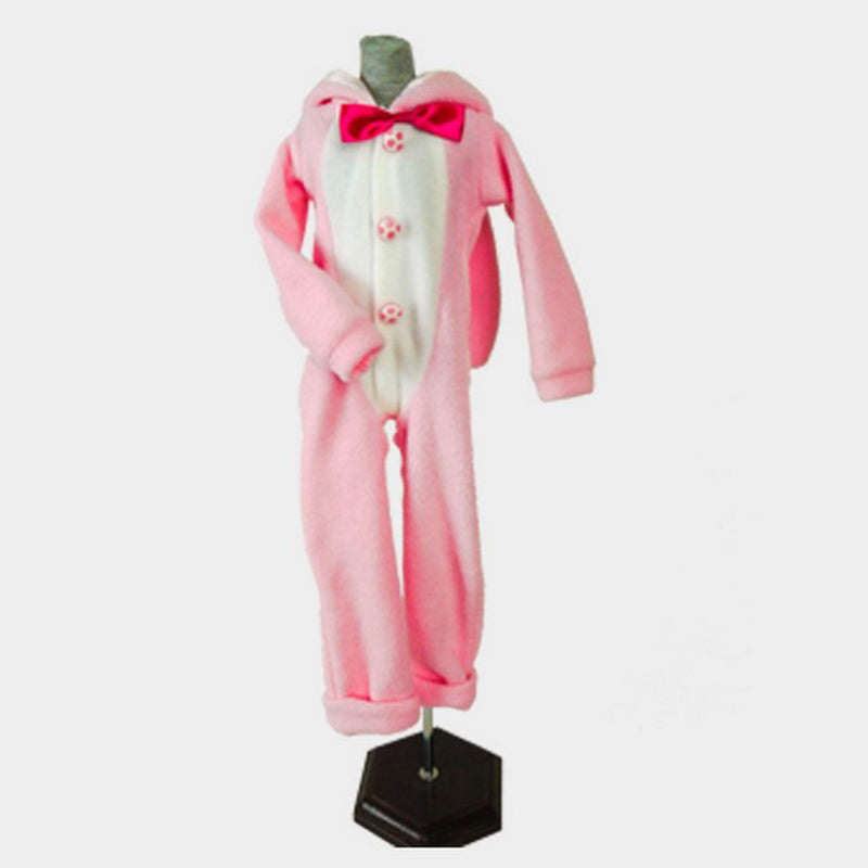 1/4 BJD MSD Plush Clothes Hoodies Jumpsuits Princess Pink For Night Lolita