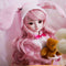 1/4 BJD MSD Plush Clothes Hoodies Jumpsuits Princess Pink For Night Lolita