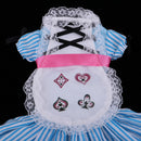 1/4 BJD Dress Blue Stripes Lolita Dress For Night Lolita Doll Accessory