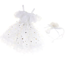 1/4 BJD Dress Off Shoulder Lace Mesh Princess Dress White For Night Lolita