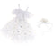1/4 BJD Dress Off Shoulder Lace Mesh Princess Dress White For Night Lolita