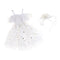 1/4 BJD Dress Off Shoulder Lace Mesh Princess Dress White For Night Lolita