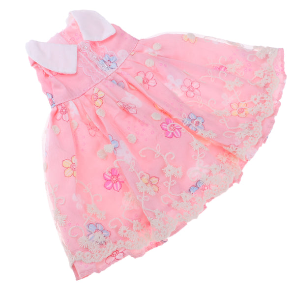 1/4 BJD MSD Dress Sleeveless Floral Princess Dress Pink For Night Lolita