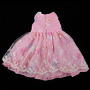 1/4 BJD MSD Dress Sleeveless Floral Princess Dress Pink For Night Lolita