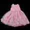 1/4 BJD MSD Dress Sleeveless Floral Princess Dress Pink For Night Lolita