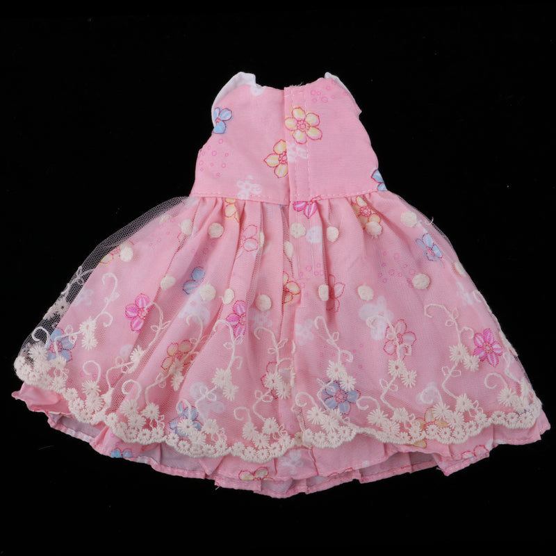 1/4 BJD MSD Dress Sleeveless Floral Princess Dress Pink For Night Lolita