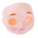 Doll DIY Changing Face Shell with Lip Lines Eyebrow for 12inch Takara RBL Blythe Faceplate Head Screws Set