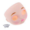 Doll Faceplate& Backplate & Screw Set for 12 inch Takara RBL Blythe Custom Replacement Part Fashion Line Lips and Eyebrow