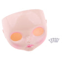 Doll Makeup Faceplate Head Shell with Lip Lines for 12 inch Takara RBL Neo Blythe DIY Making Accessories
